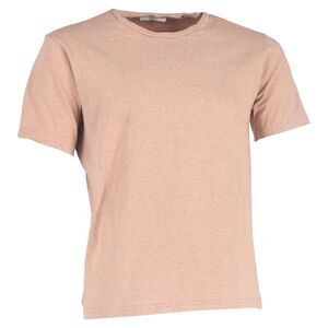 Mr. P Slub Jersey T-Shirt in Pink Cotton
